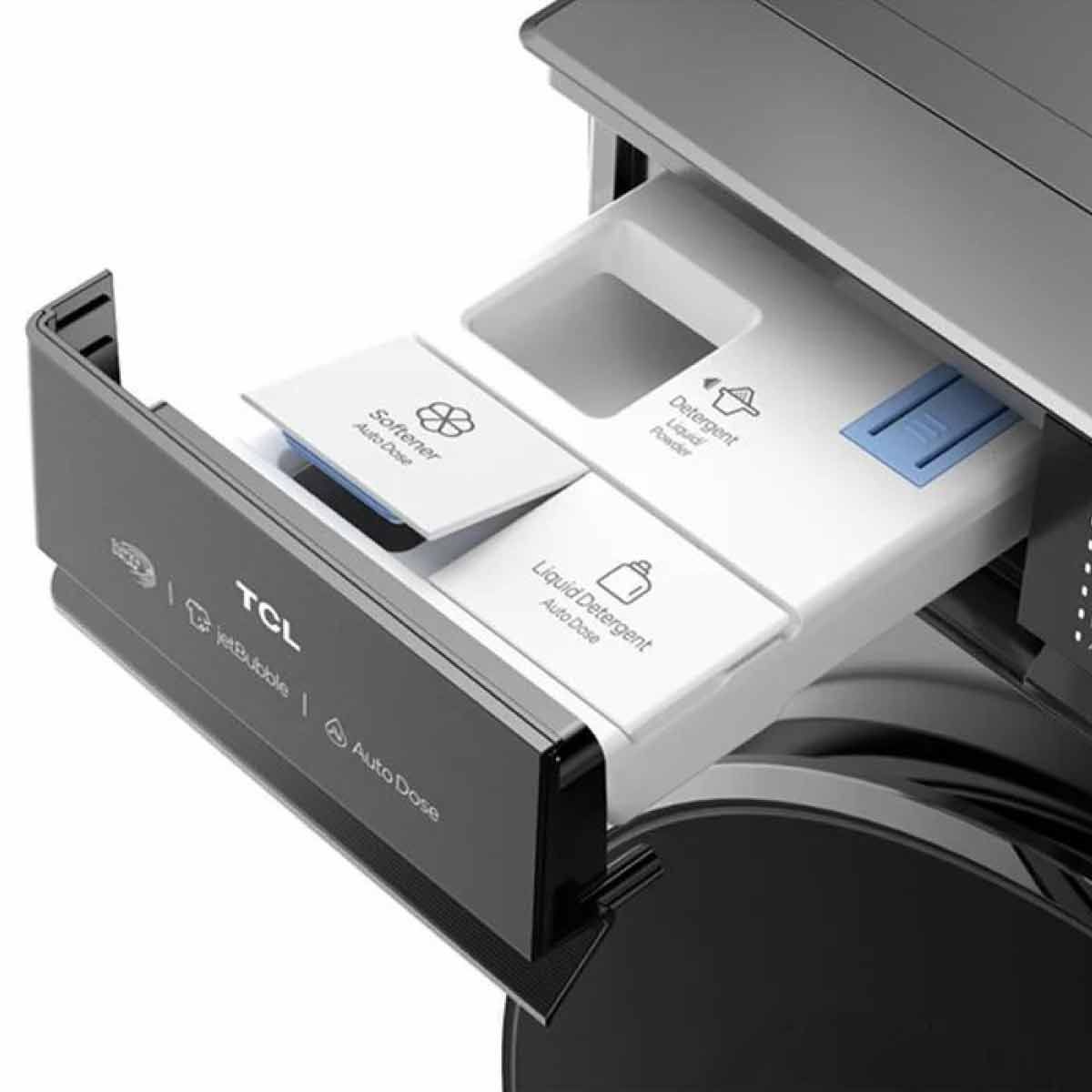 TCL เครื่องซักอบฝาหน้า  12/8Kg.Wifi Autodose รุ่น WT12XCWDG