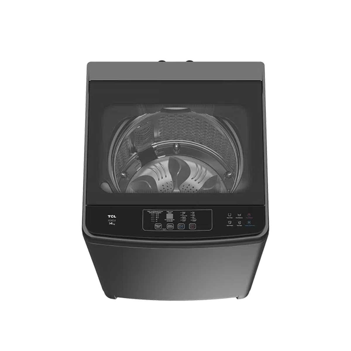 TCL เครื่องซักฝาบน14kg.สีเทา รุ่นWT142FTLG