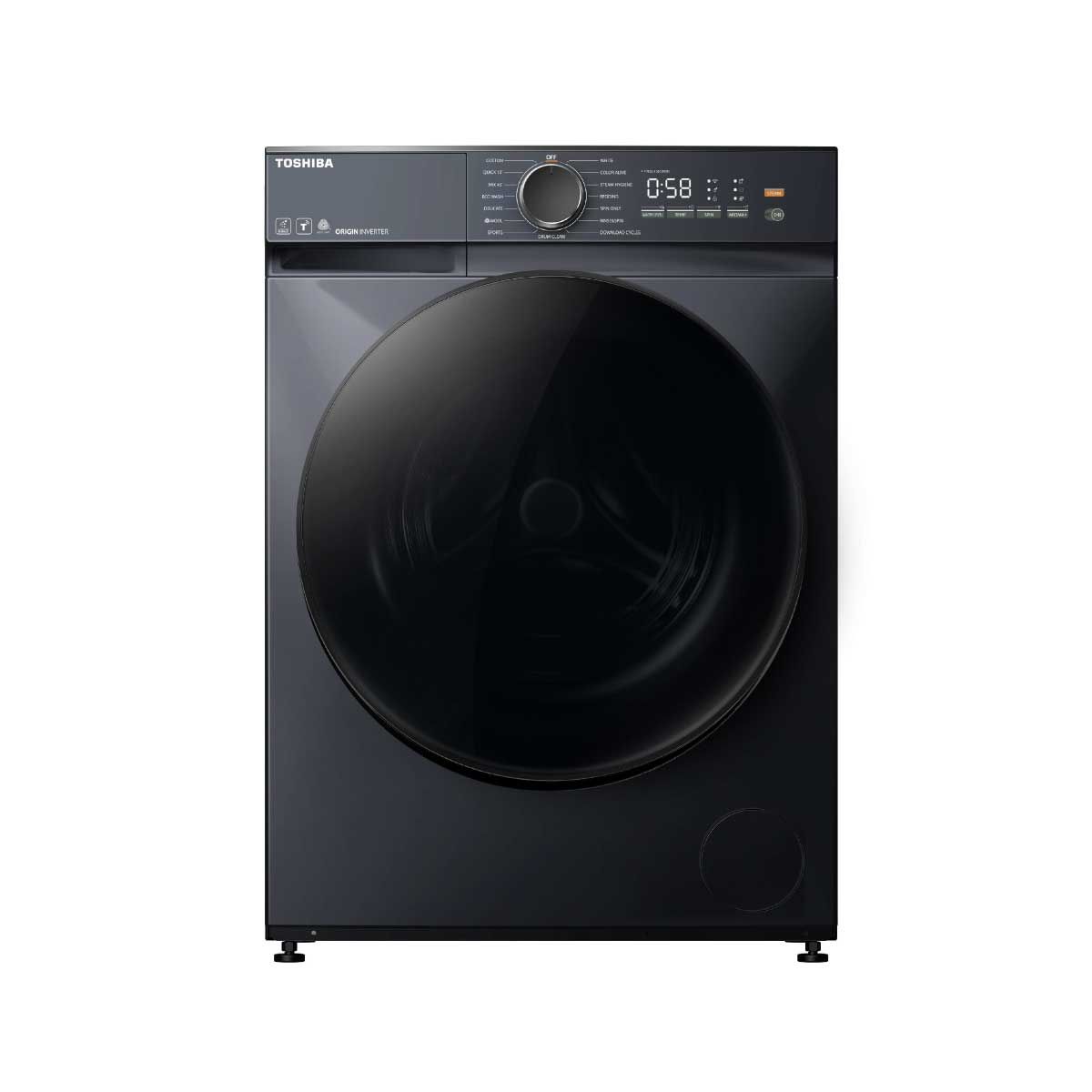 TOSHIBA เครื่องซักผ้าฝาหน้า 9.5Kg. 1200รอบ รุ่นTW-T21BU105UWT(MG)