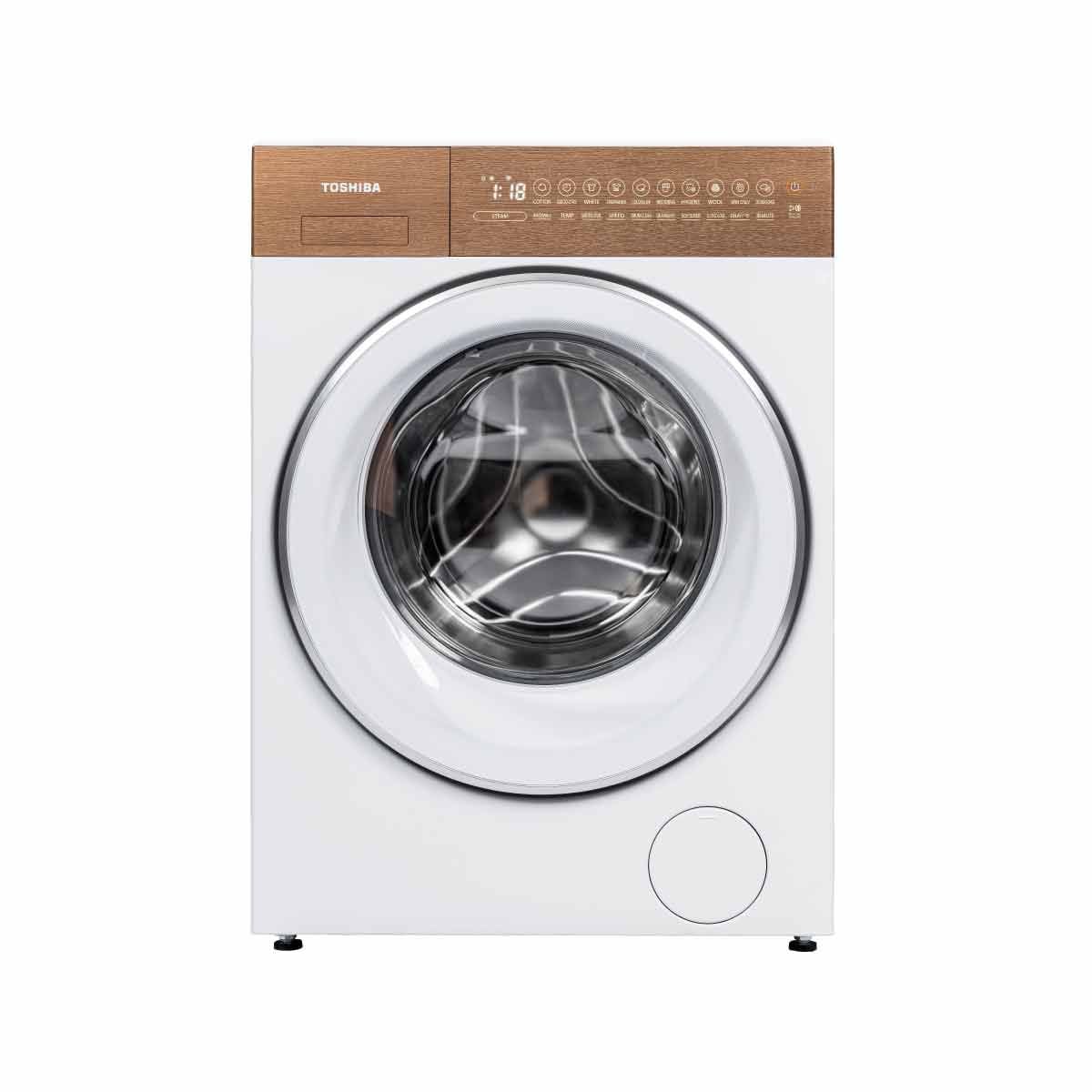 TOSHIBA เครื่องซักฝาหน้า13Kg.Japandi Seriese รุ่น TW-T37BZP140MWT(WT)