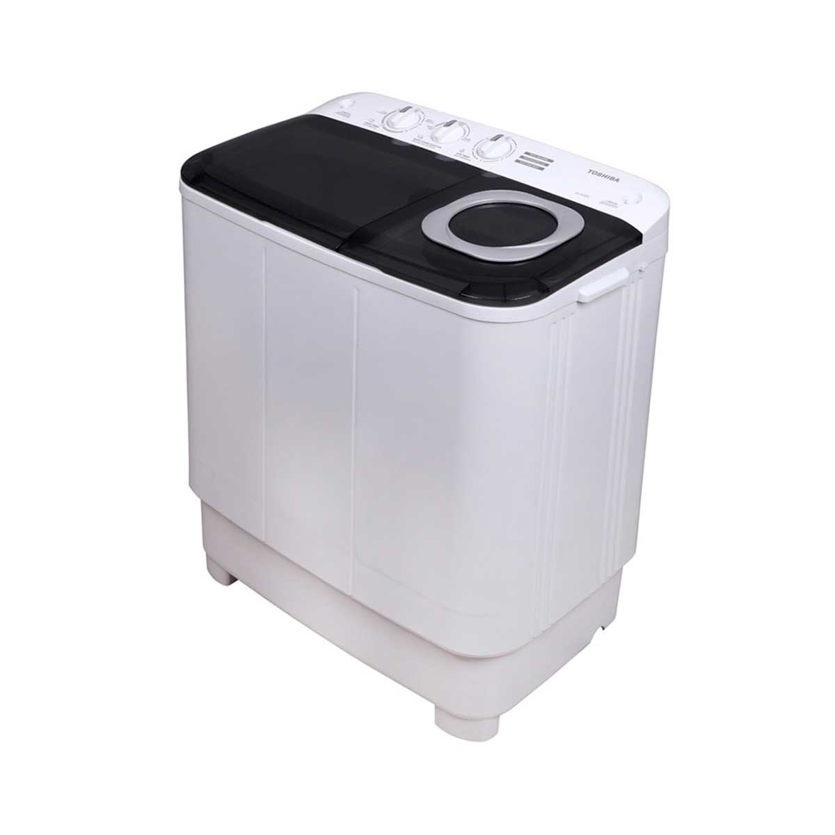 TOSHIBA เครื่องซักผ้า 2 ถัง 7.5 กก. สีขาว รุ่น VH-H85MT