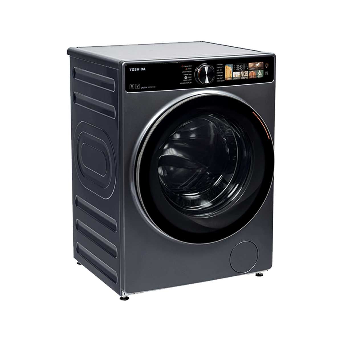 TOSHIBA เครื่องซัก/อบผ้า 13/8Kg.Wifi จอสี รุ่นTWD-T25BZP140MWT(MG)