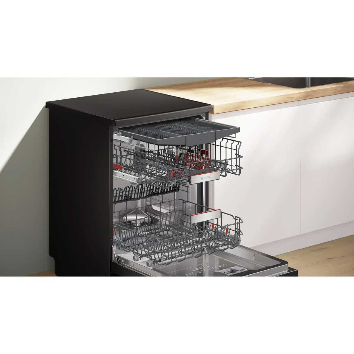 BOSCH เครื่องล้างจาน18ชุด สีดำ Series6 รุ่น SMS6ZMB00P