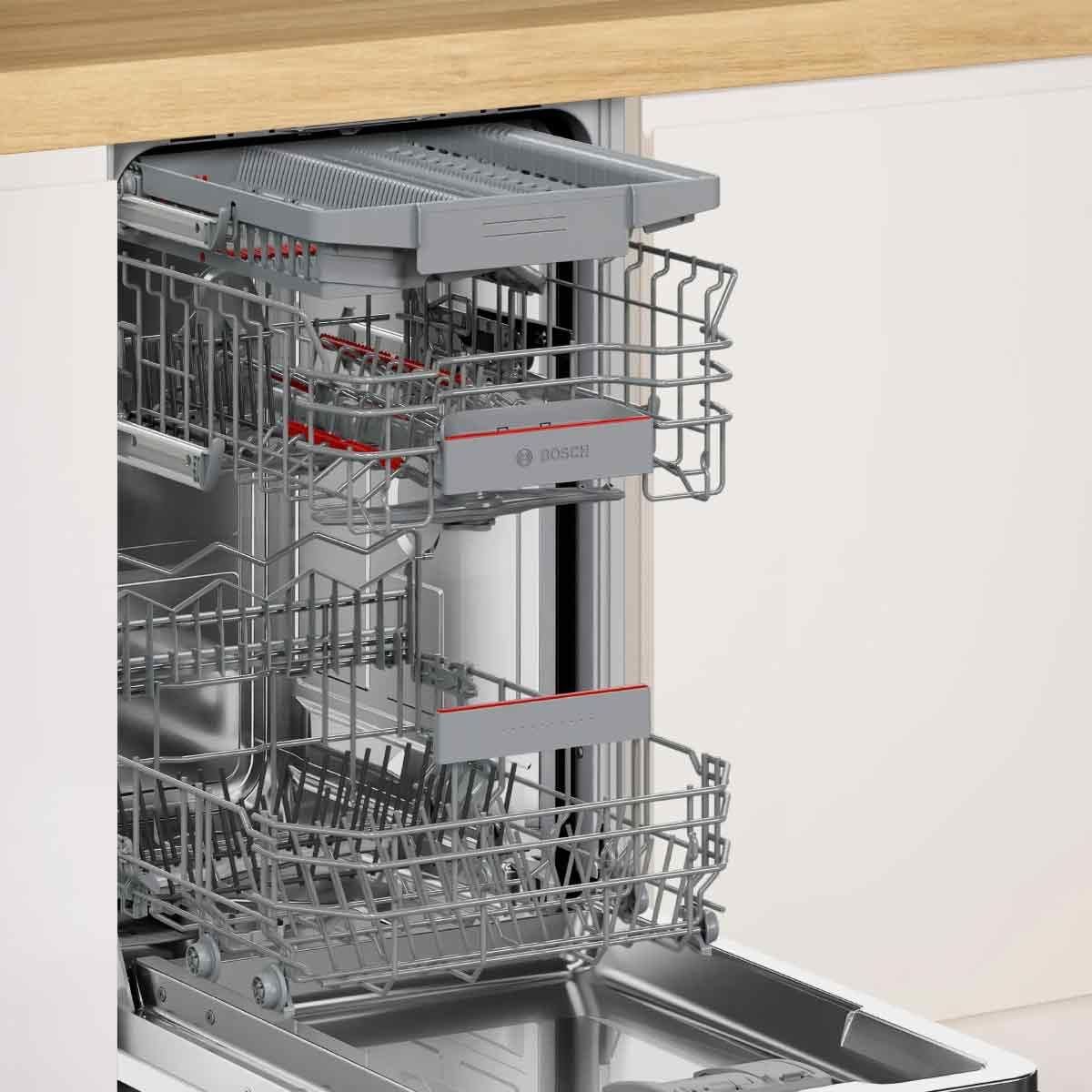 BOSCH เครื่องล้างจาน45cm 6โปรแกรม Built-in Series4 รุ่น SPV4HMX65K