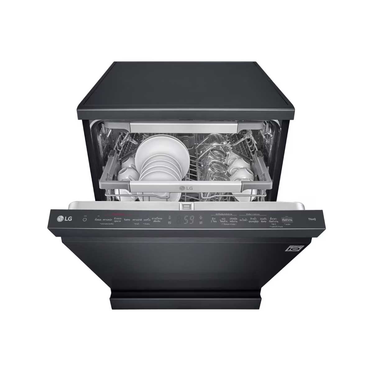 LG เครื่องล้างจาน14ชุด 4โปรแกรม สีดำ Wifi control รุ่นDFC335HM
