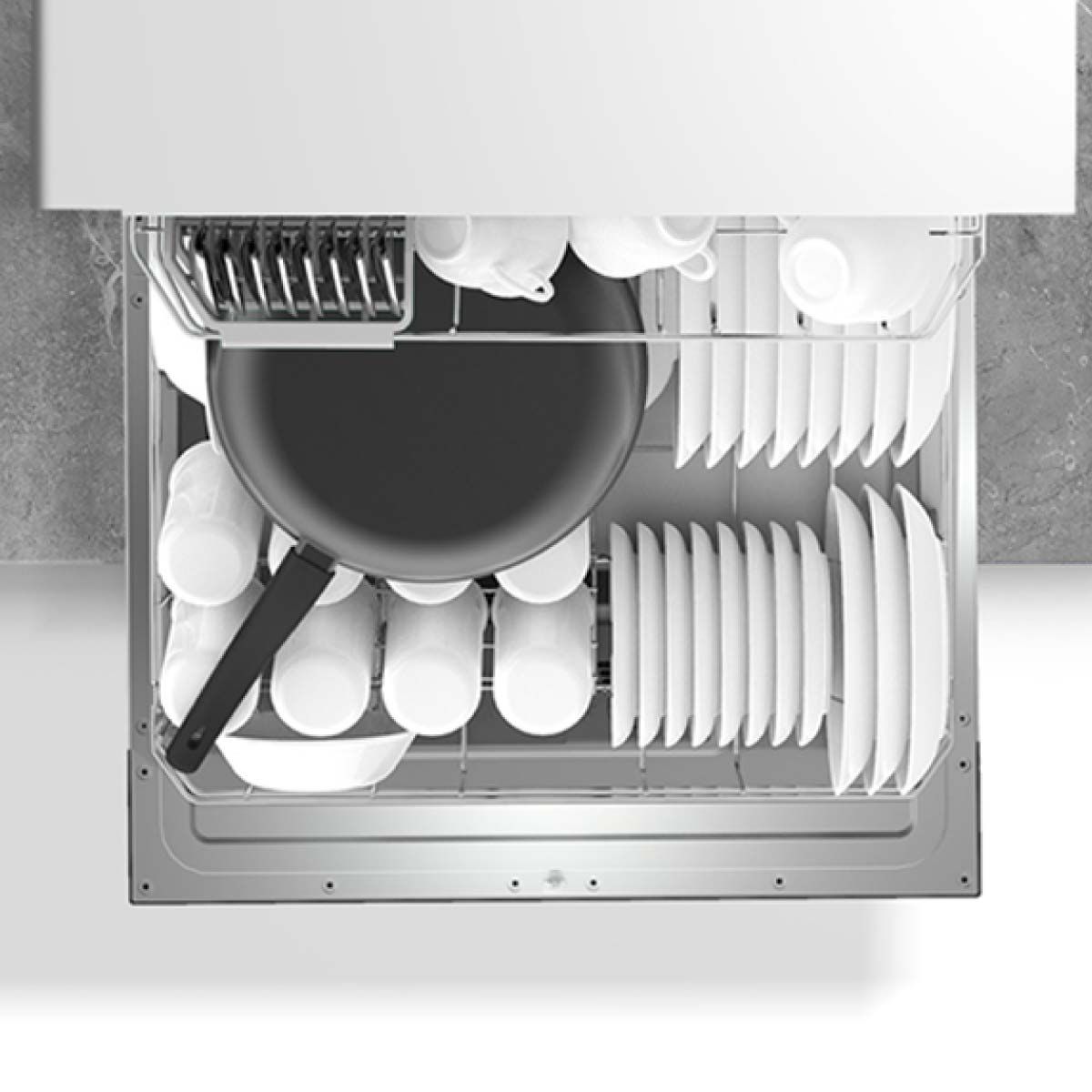 TOSHIBA เครื่องล้างจานตั้งโต๊ะ 8 ชุด รุ่น DW-08T1(S)-TH