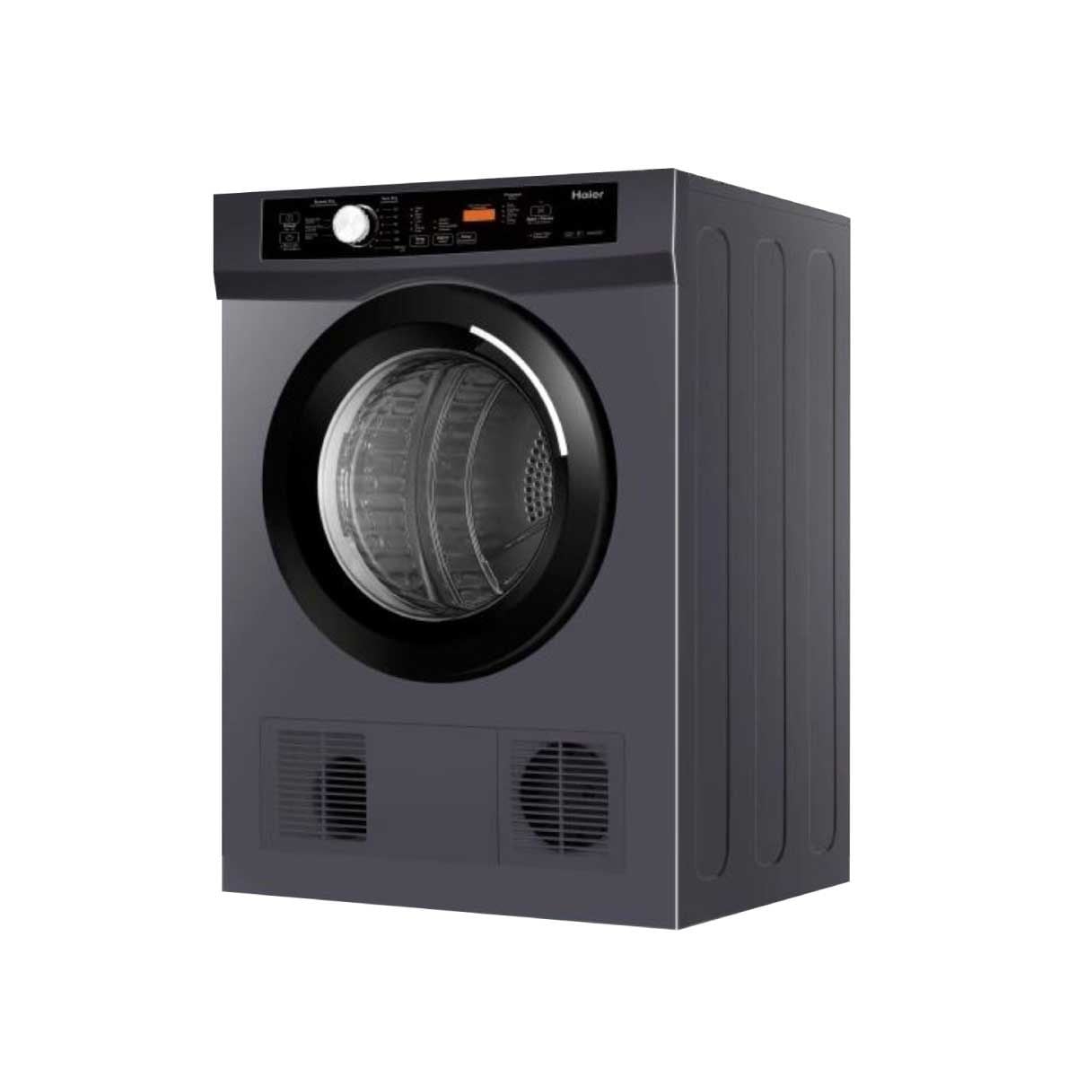 HAIER  เครื่องอบผ้า 8Kg. Sensor Dry สีเทาเข้ม รุ่น HDV80E1