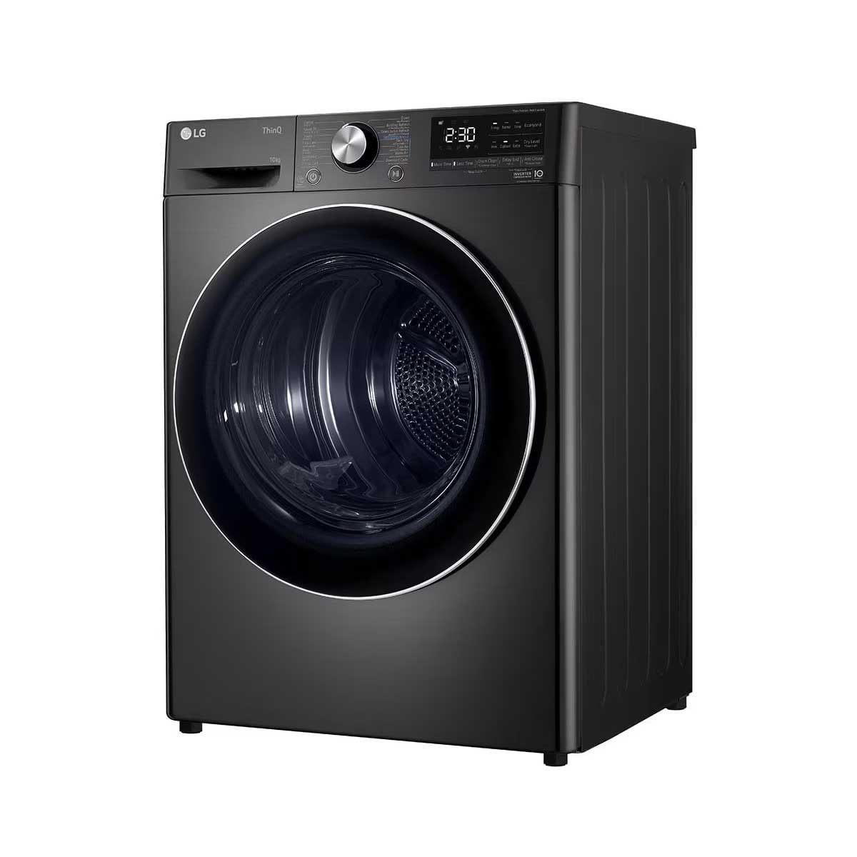 LG เครื่องอบผ้า 10Kg. DUAL Inverter Heat Pump WiFi สีดำ รุ่น RV10VHP2B