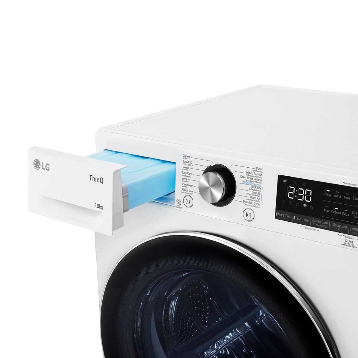 LG เครื่องอบผ้า รุ่น RV10VHP3W1 ระบบ Inverter Heat Pumpความจุ 10 กก.  WI-FI control