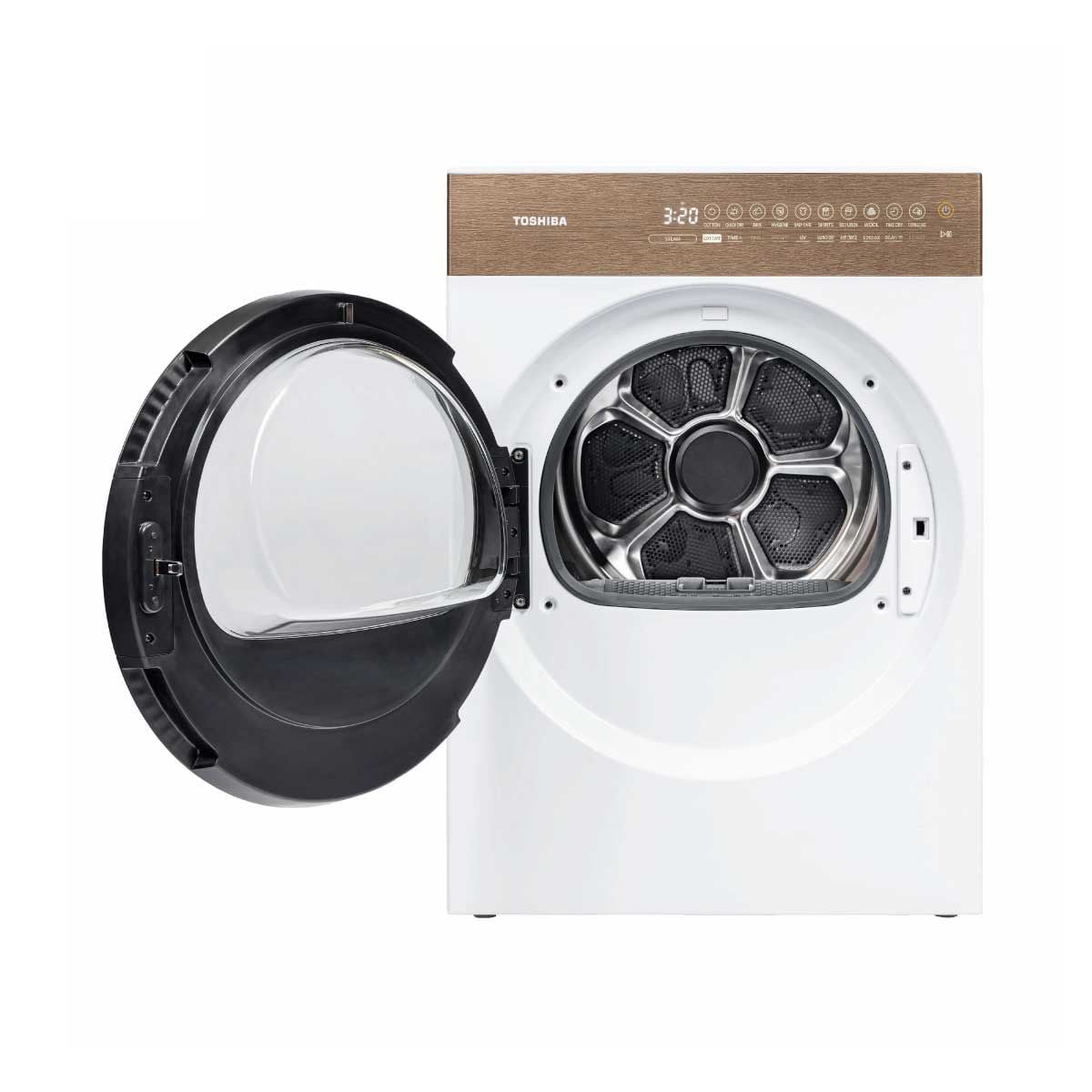 TOSHIBA เครื่องอบ 8Kg. Heat Pump JAPANDi T37 Series รุ่น TD-T37BS90HWT(WT)