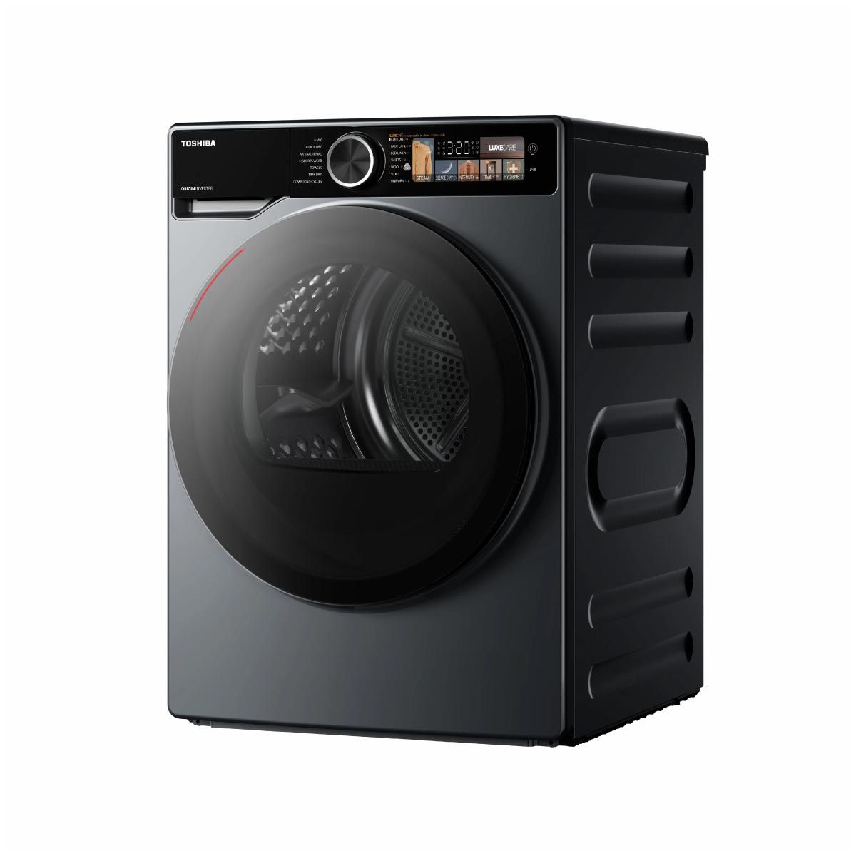 TOSHIBA เครื่องอบผ้า10Kg.จอสี HEAT PUMP รุ่นTD-T25BS110HWT(MG)