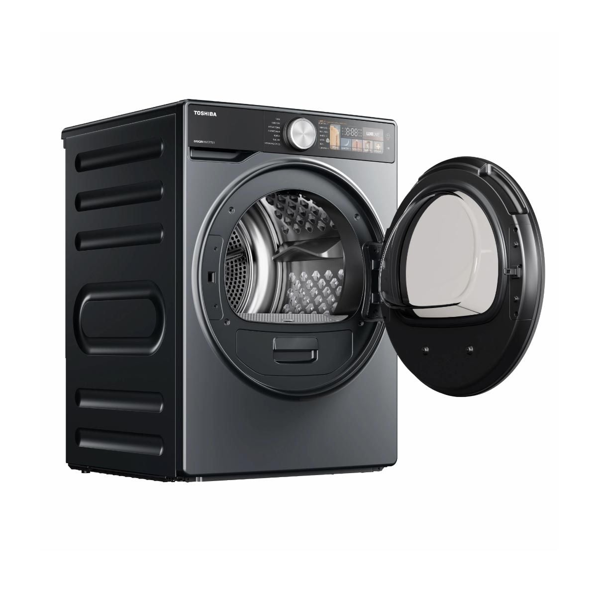 TOSHIBA เครื่องอบผ้า10Kg.จอสี HEAT PUMP รุ่นTD-T25BS110HWT(MG)