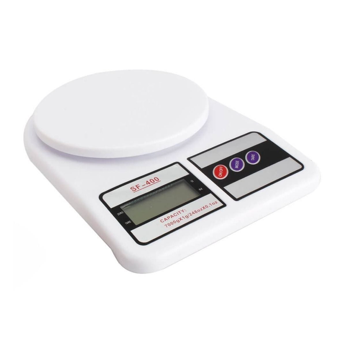 เครื่องชั่งน้ำหนักอาหาร รุ่น SF-400 เครื่องชั่งดิจิตอล 10000 g. สีขาว